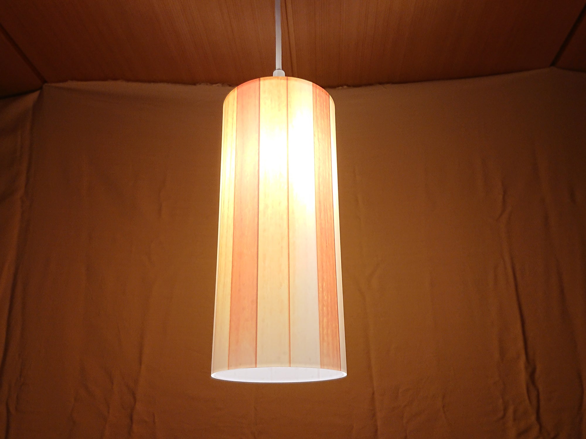 Wood grain pattern 3 illuminated print lampshade