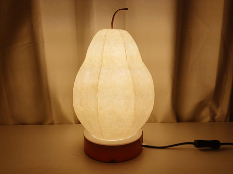 Pantalla de lámpara de mesa tipo pera occidental Pantalla de lámpara de papel japonés