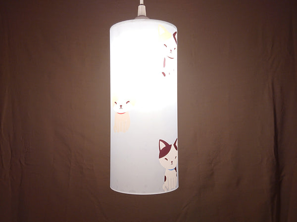 Cat pattern 2 illuminated print lampshade