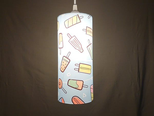 Ice candy pattern illuminated print lampshade