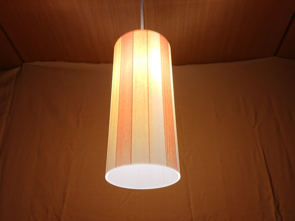 Wood grain pattern 3 illuminated print lampshade