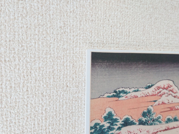 Wall panel of Ukiyo-e "Old View of Funabashi" by famous Japanese painter "Katsushika Hokusai"