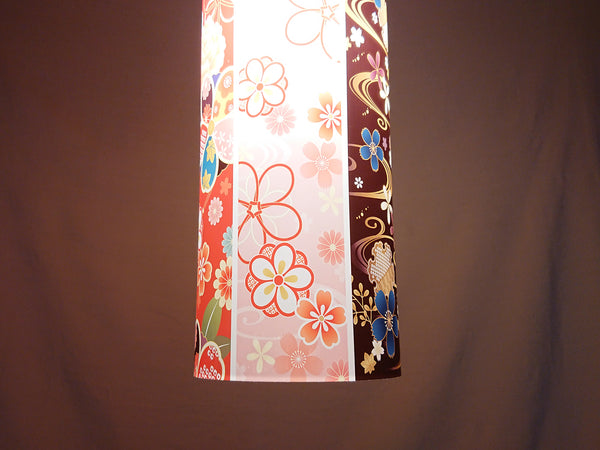 Japanese pattern illuminated print lampshade