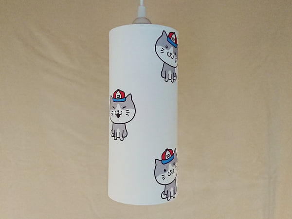 Cat pattern 3 illuminated print lampshade