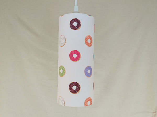 Donut pattern illuminated print lampshade
