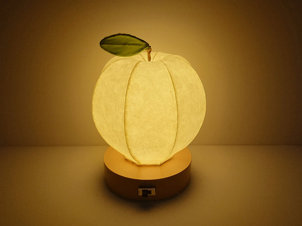 Lámpara de noche de sombra de papel japonés tipo Apple