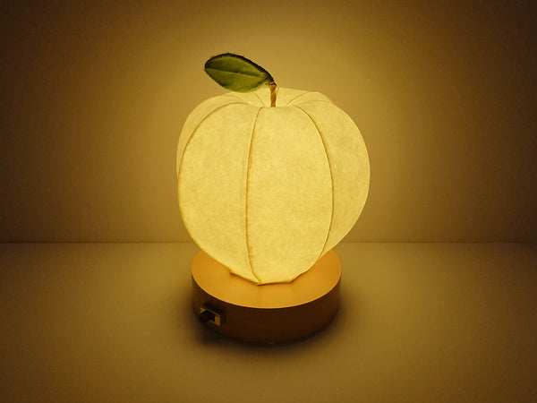りんご型和紙シェードナイトランプ