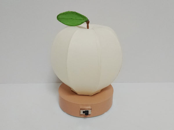 りんご型和紙シェードナイトランプ