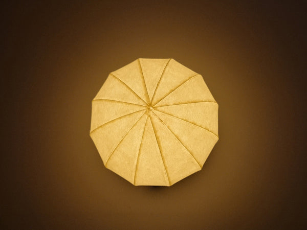 Ball type Japanese paper shade night lamp