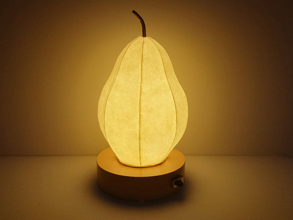 Lampe de nuit abat-jour en papier japonais de type poire