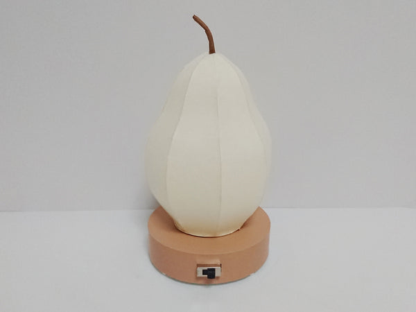 Pear type Japanese paper shade night lamp